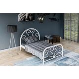 Metalia Gm 118 Baby Tek Kişilik Metal Karyola Beyaz 90X190 - 90 x 190 cm