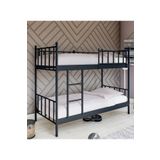 Metalia GM 126 Siyah 90x190 cm Ayarlanabilir Çiftli Ranza