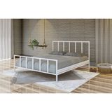 Metalia Gm 212 Vintage Çift Kişilik Metal Karyola Beyaz 150X200 - 150 x 200 cm
