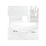Metalia Gm 224 Lima Çift Kişilik Metal Karyola Beyaz 140x190