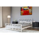 Metalia Gm 227 Gözde Beyaz Çift Kişilik Karyola 150 x 200 - 150 x 200 cm - Renkli