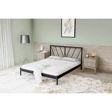 Metalia gm 227 Gözde Dublex Metal Karyola Siyah 140X190 - 140 x 190 cm
