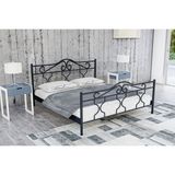 Metalia Gm 301 Gold Çift Kişilik Metal Karyola Siyah 160X200 - 160 x 200 cm