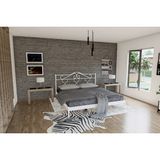 Metalia Gm 301 Gold Dublex Metal Karyola Beyaz 150X200 - 150 x 200 cm