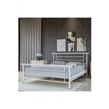 Metalia Gm 412 Zambak Çift Kişilik Metal Karyola Beyaz 140x190