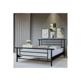 Metalia Gm 412 Zambak Çift Kişilik Metal Karyola Siyah 150x200