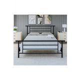 Metalia Gm 412 Zambak Çift Kişilik Metal Karyola Siyah 160x200