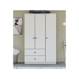 Metalia GM 854 Home 3 Kapılı 2 Çekmeceli Düğme Kulplu Gardırop