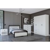 Metalia Gm 9010 Novado Düğme Kulplu Genç Odası Takımı - Beyaz