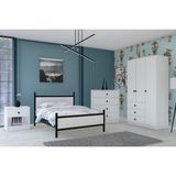 Metalia Gm 905 Ece Düğme Kulplu Genç Odası Takımı - Beyaz