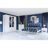 Metalia Gm 906 Esil Genç Odası Takımı - Beyaz