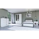 Metalia Gm 909 Home Aynalı Düğme Kulplu Genç Odası Takımı - Beyaz