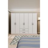Metalia GM315 Delüx 6 Kapılı 2 Çekmeceli Gardrop