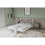 Metalia Gold Dublex Metal Karyola Beyaz 140x190. Gm 301 Siyah