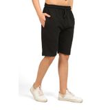 METALIC COMEOR Erkek spor şortu, kısa pantolon, erkek koşu şortu, pamuk şort, Siyah, L