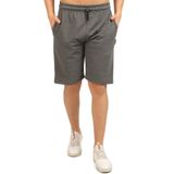 METALIC COMEOR Spor pantolonu erkek kısa kısa pantolon erkek şortu, kısa koşu pantolonu erkek koşu şortu erkek yaz pamuk eşofman altı Bermuda şort fitness pantolonu tenis pantolonu, koyu gri, S