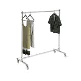 METALIC Komple Krom Frenli Tekerlekli Stand Askılık (eşek) Stant Lüks Tekli ()