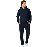 METALIC Lacivert Regular Fit Kapüşonlu Cepli Sweatshirt Düz Paça Erkek Eşofman Takımı L