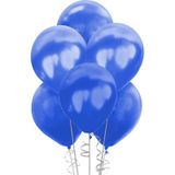 Metalik 12'İnç Mavi Balon 10 Adet