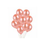 Metalik 12'inç Rose Gold Balon 10 Adet