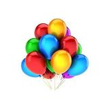 Metalik 25 Adet karışık Renk Balon