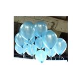 Metalik Açık Mavi Balon 25'li