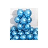 Metalik Açık Mavi Balon 50'li