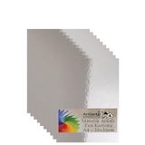 Metalik Aynalı Fon Kartonu 10 lu A4 20X30 cm 1 Paket Okul Sınıf Dekoratif Pırıltılı Folyo Kağıt Dekoratif Anasınıfı Kreş Gümüş Gri