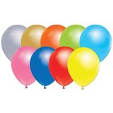Metalik Balon 12 Inç Baskısız 100 Adet Mavi
