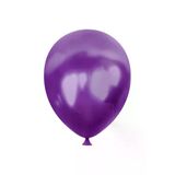 Metalik Balon Baskısız (100 'Lü) Mor