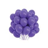 Metalik Balon Mor Renk 100 Adet