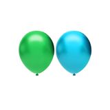 Metalik Balon Seti 100 Adet ( Açık Mavi, Koyu Yeşil)