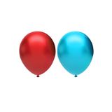 Metalik Balon Seti 100 Adet ( Kırmızı, Açık Mavi)