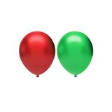 Metalik Balon Seti 100 Adet ( Kırmızı, Koyu Yeşil)