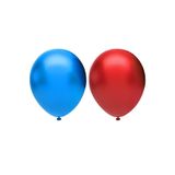 Metalik Balon Seti 100 Adet ( Koyu Mavi, Kırmızı)