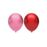 Metalik Balon Seti 100 Adet ( Pembe, Kırmızı)