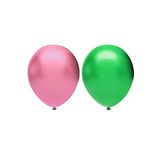 Metalik Balon Seti 100 Adet ( Pembe, Koyu Yeşil)