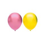 Metalik Balon Seti 100 Adet ( Pembe, Sarı)