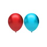 Metalik Balon Seti 50 Adet ( Kırmızı, Açık Mavi)