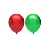 Metalik Balon Seti 50 Adet ( Kırmızı, Koyu Yeşil)