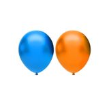 Metalik Balon Seti 50 Adet ( Koyu Mavi, Turuncu)