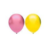 Metalik Balon Seti 50 Adet ( Pembe, Sarı)