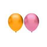 Metalik Balon Seti 50 Adet ( Pembe, Turuncu)