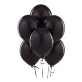 Metalik Balon Siyah 10 Adet