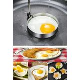 Metalik Daire Şeklinde Metal Omlet Yumurta Ve Krep Kalıbı, Dayanıklı Mutfak Aksesuarı