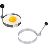 Metalik Daire Şeklinde Metal Omlet Yumurta ve Krep Kalıpları Midastech - Renkli