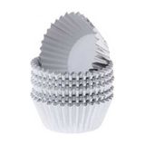 Metalik Folyo Cupcake Kalıbı Muffin Pet Kapsül No:1 (150 Adet) Gümüş