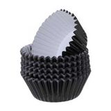 Metalik Folyo Cupcake Kalıbı Muffin Pet Kapsül No:1 (150 Adet) Siyah