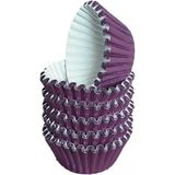 Metalik Folyo Cupcake Kalıbı Muffin Pet Kapsül No:3 (150 Adet) Mor