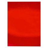 Metalik Fon Kartonu 50X70 Kırmızı Rulo Şeklinde - 6 Adet